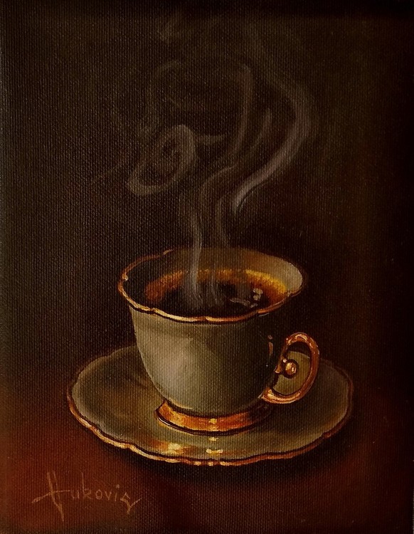 a cup of coffee