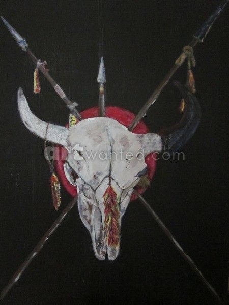 buffalo skull totem