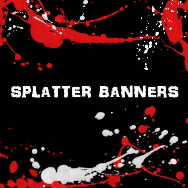 Premade Online Shop Splatter Banners