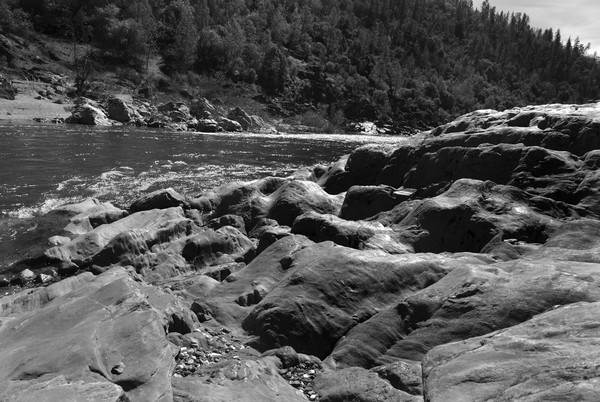 American River Auburn Trail Grayscale 007