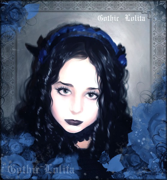 The portrait of my little gothic niece