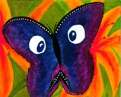 eye winged butterfly