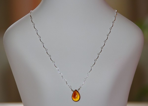 AAA MADEIRA CITRINE & STERLING SILVER NECKLACE
