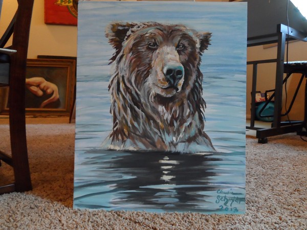 Grizzly in the Water