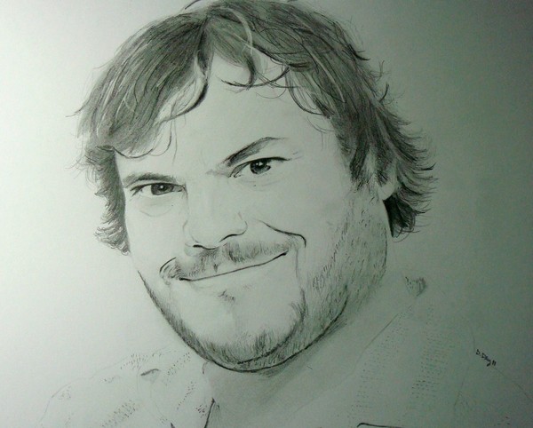 Jack Black , Graphite , 8x10, October