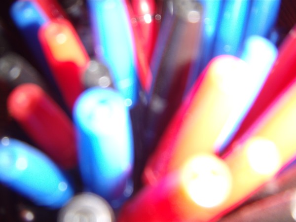 pens up close