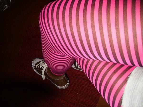 striped tights