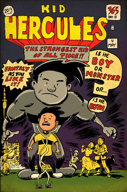 Kid Hercules Hulk Tribute