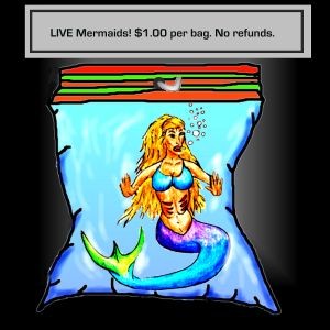 Mermaid in Plastic Bag