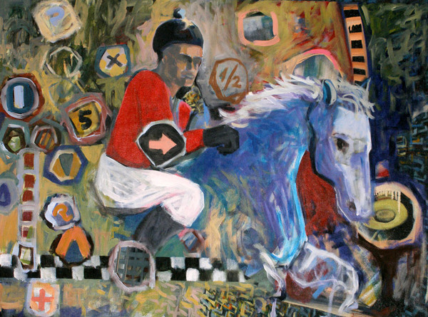 a man with horse