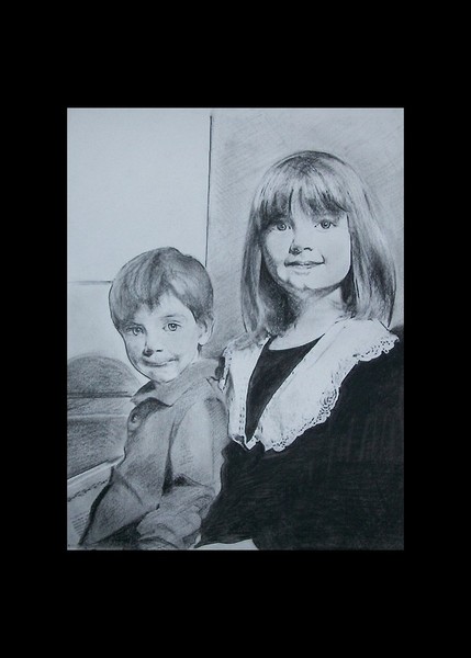 Cosette and Charlie. Portrait.
