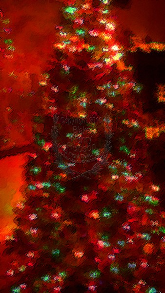Christmas tree, ornaments, tinsel & colorful light