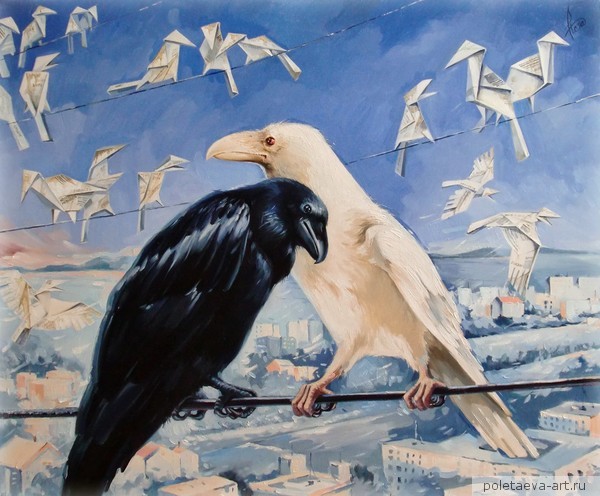 Two white crows