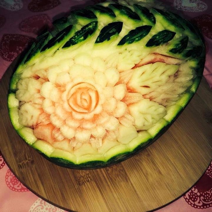 Watermelon Floral Basket