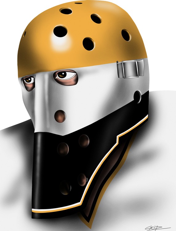 Pittsburgh Penguins Goalie Mask Michel Dion