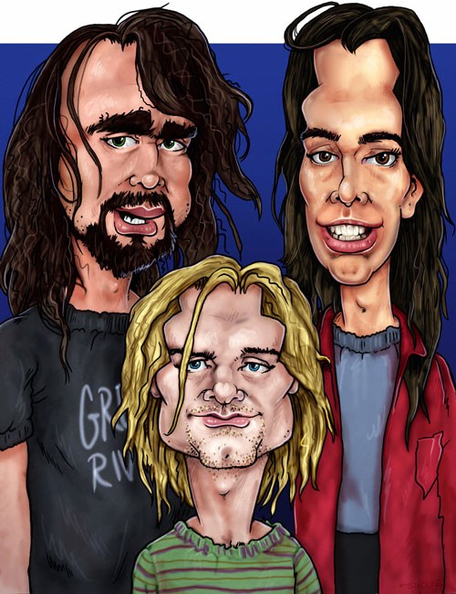 Nirvana - Caricature Art