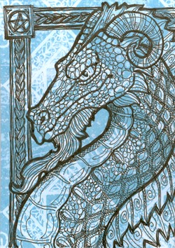 Dragon in Ink ATC
