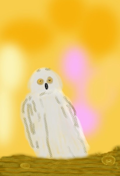 Abstract Owl O645