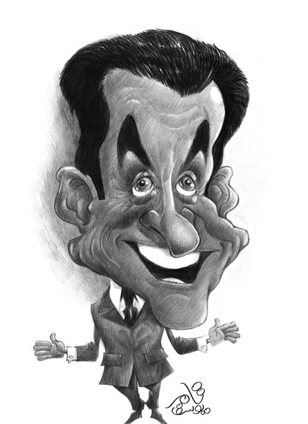 Nicolas Sarkozy of France by Tamer Youssef