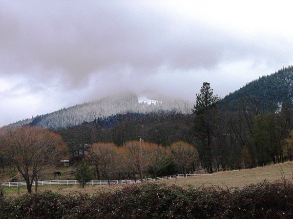 Pastoral/mountain scene near Ashland, Oregon