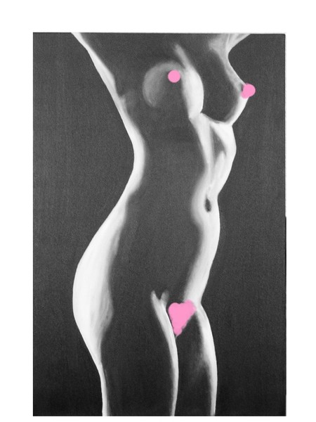 Nude (censored for artwanted) 75cm x 50cm