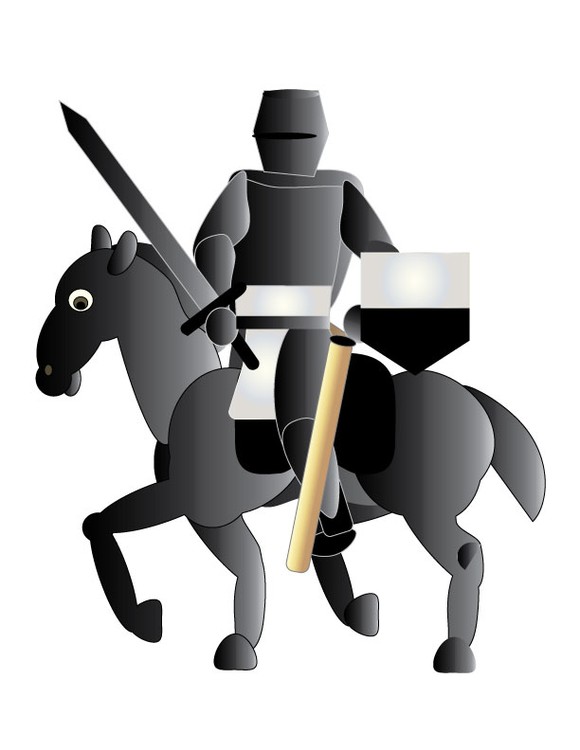 Mounted Black Knight