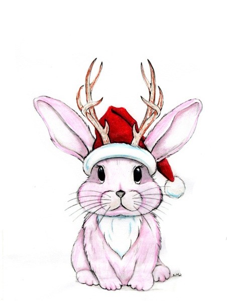 Jackalope Holiday Art