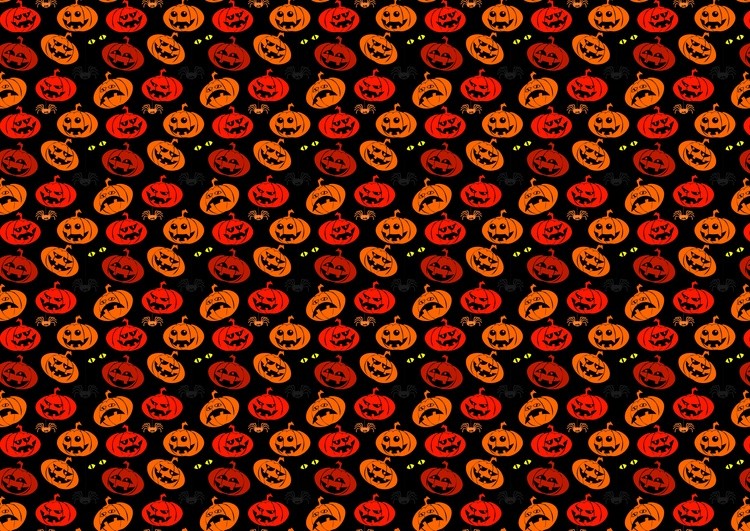 Black background with pumpkins for Halloween