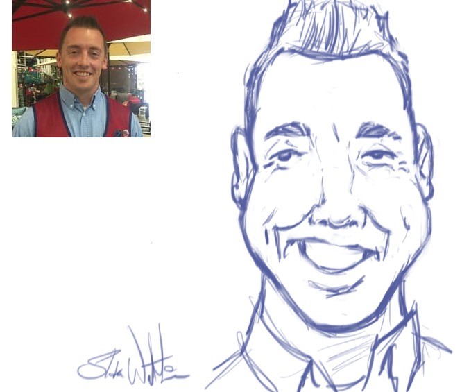 Rough caricature of Steve