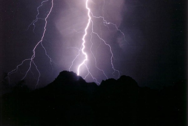 Lightning Over Squaw Peak