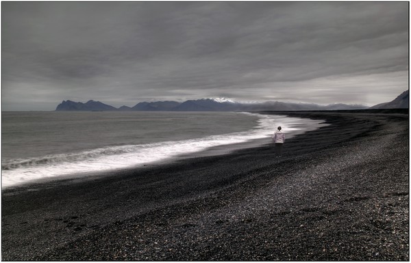 The black coast of Iceland