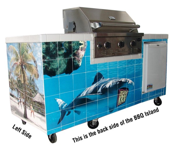 BBQ Island Left and Back Side