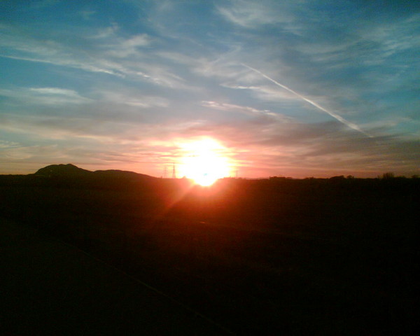Sunset over Edinbrugh