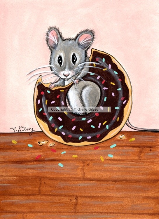Sprinkled Donut Mouse 