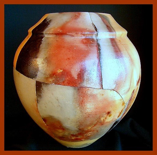 FULL BODIED RICHLY MOSAIC ROB DREXEL PITFIRE VASE