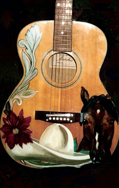 guitar and flower