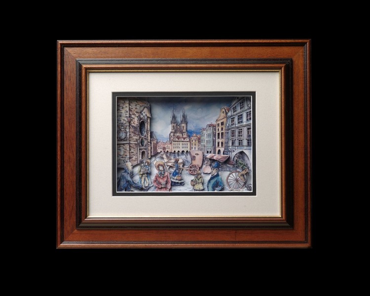Handmade 3D Picture: The Old Prague