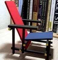 red blue chair model