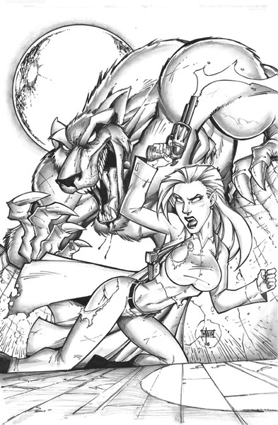 Sabrina Voght and Werewolf by Bill Maus
