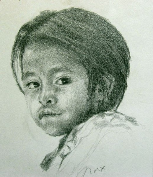 Little Girl - Pencil Drawing