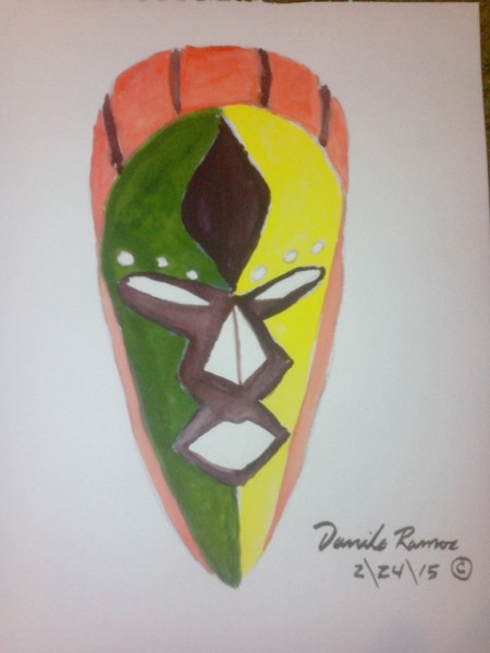 african mask by danilo ramos