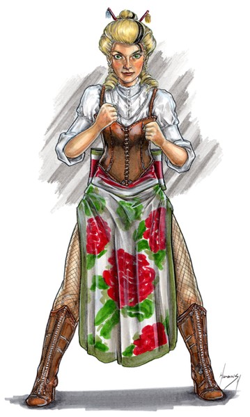 Fin, Female Steampunk Character