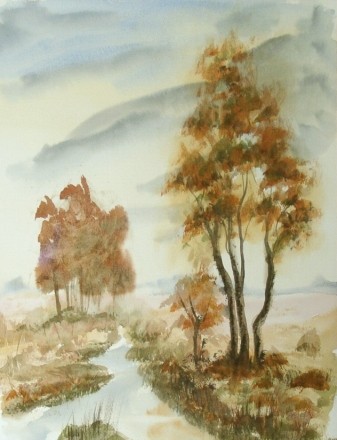 autumnal river landscape 636