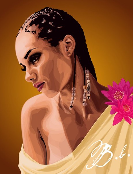 Alicia Keys Vector Portrait
