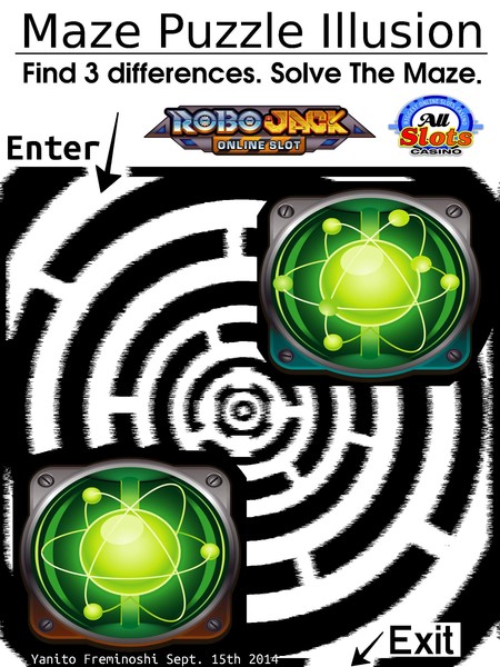 The Green Atom Robojack Maze Puzzlilusion by Yanit