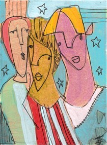 Star Trio - ACEO - SOLD
