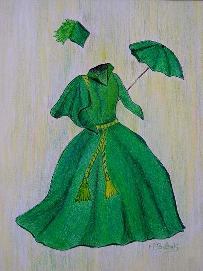SCARLETT'S GREEN DRESS
