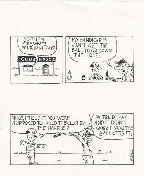 The crazy Golfer cartoons 2