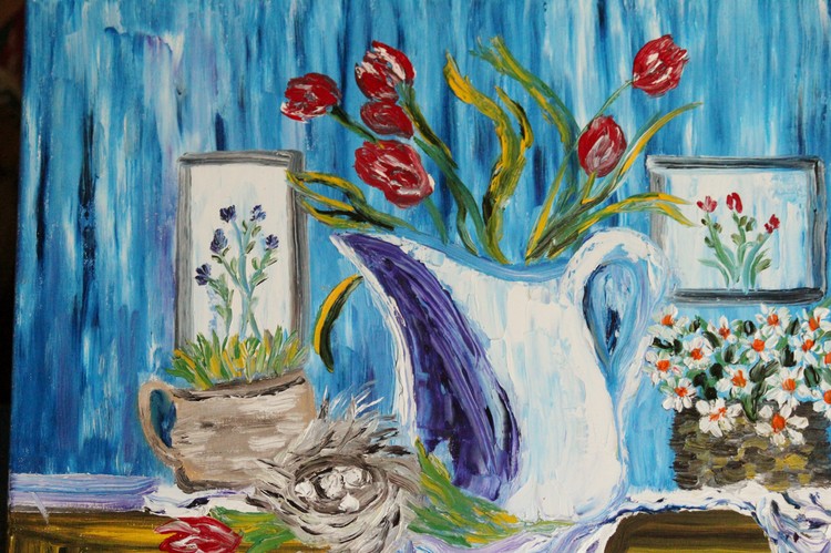 Pitcher with Flowers