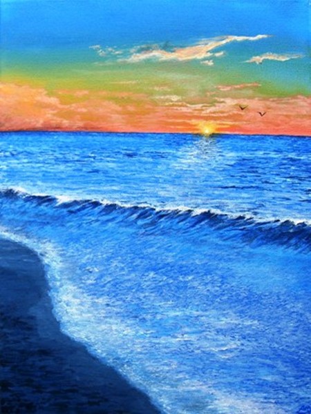 Ocean Sunset - (sold)